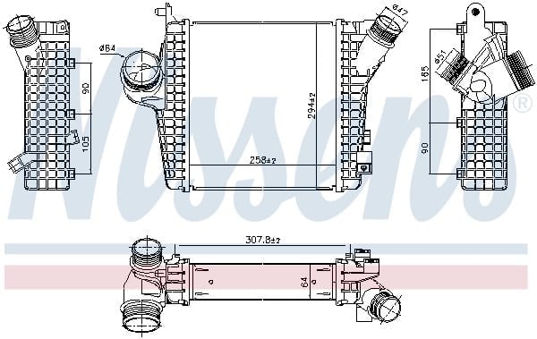 NISSENS 961305 Turbo Radyatörü 4M0145804AQ uygun fiyat hızlı kargo