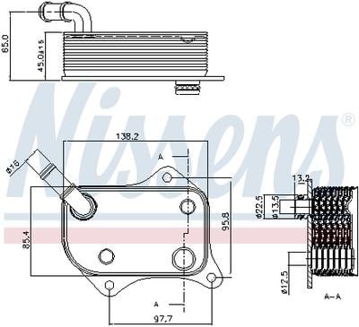 NISSENS 90711 Yağ Soğutucu 06B117021 uygun fiyat hızlı kargo