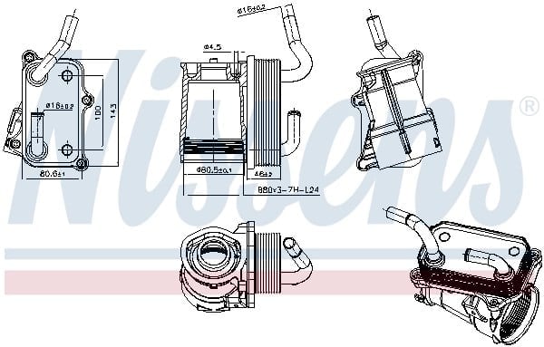 NISSENS 91317 Yağ Soğutucu 1121800065 uygun fiyat hızlı kargo