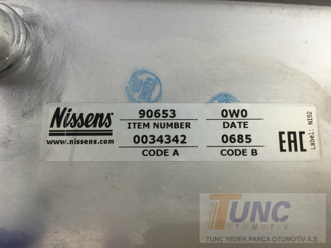NISSENS 90653 Yağ Soğutucu 02E409061B uygun fiyat hızlı kargo