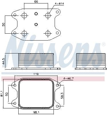 NISSENS 90810 Yağ Soğutucu 04E117021C uygun fiyat hızlı kargo