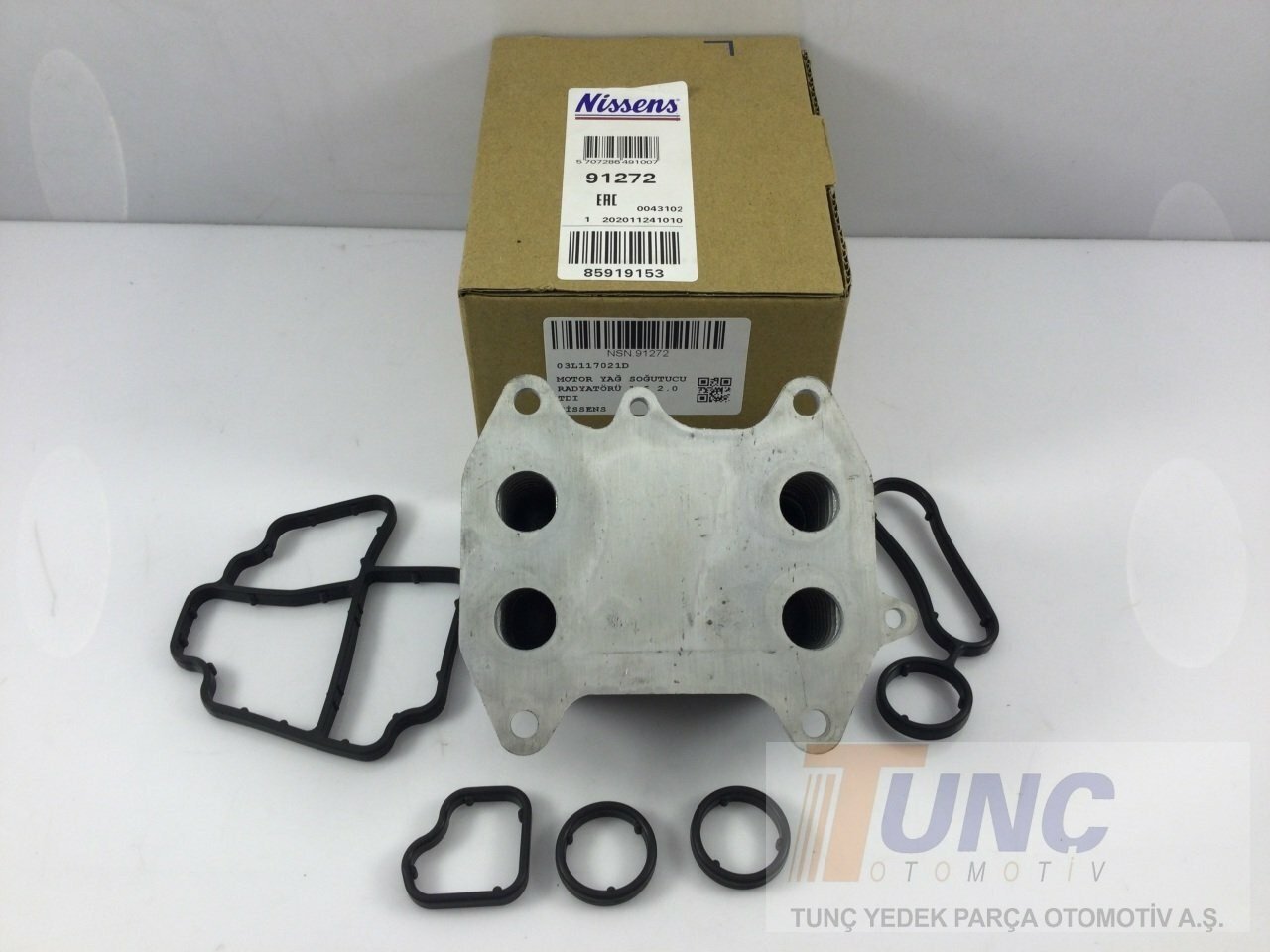 NISSENS 91272 Yağ Soğutucu 03L117021D uygun fiyat hızlı kargo
