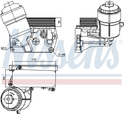 NISSENS 91310 Yağ Soğutucu 070115389B uygun fiyat hızlı kargo