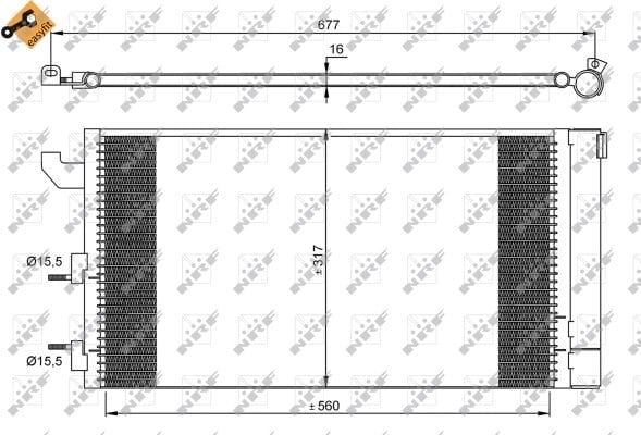 NRF 35883 Klima Radyatörü 51782753 uygun fiyat hızlı kargo