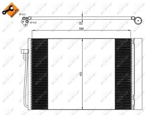 NRF 35537 Klima Radyatörü 2282939 uygun fiyat hızlı kargo