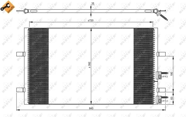 NRF 35846 Klima Radyatörü 1371571 uygun fiyat hızlı kargo