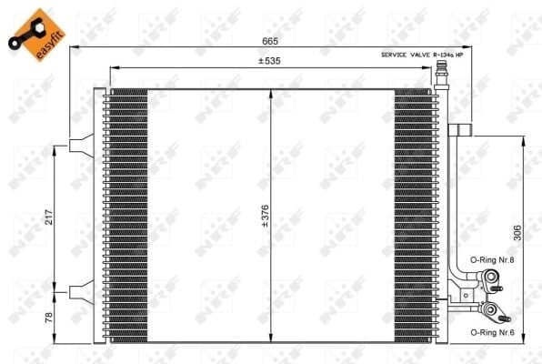 NRF 35904 Klima Radyatörü 1334196 uygun fiyat hızlı kargo