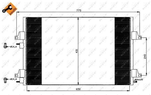 NRF 35557 Klima Radyatörü 8200033733 uygun fiyat hızlı kargo