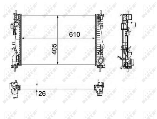 NRF 58492 Su Radyatörü 50514466 uygun fiyat hızlı kargo