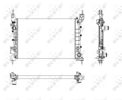 NRF 54504 Su Radyatörü 51784706 uygun fiyat hızlı kargo