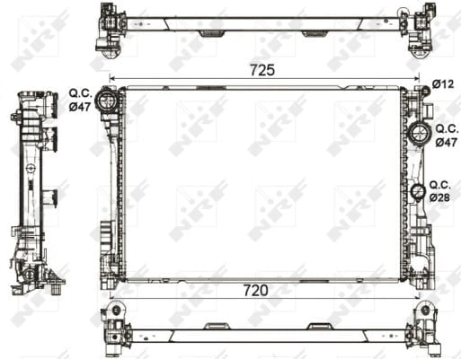 NRF 53113 Su Radyatörü 0995002703 uygun fiyat hızlı kargo