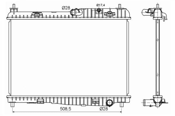NRF 53152 Su Radyatörü 1516267 uygun fiyat hızlı kargo