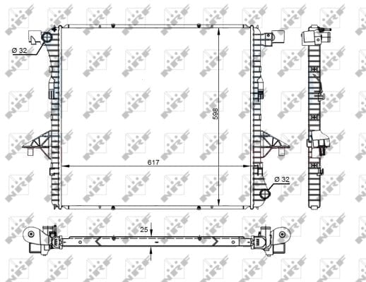 NRF 59145 Su Radyatörü 2H0121253A uygun fiyat hızlı kargo