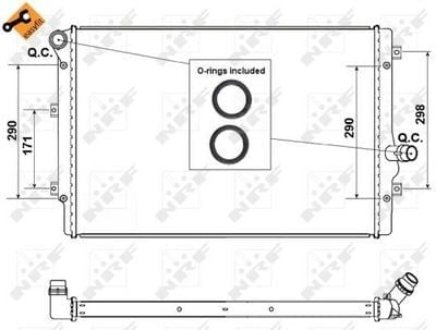NRF 53425 Su Radyatörü 1K0121251EH uygun fiyat hızlı kargo