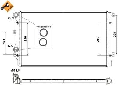 NRF 53406 Su Radyatörü 5K0121253D uygun fiyat hızlı kargo