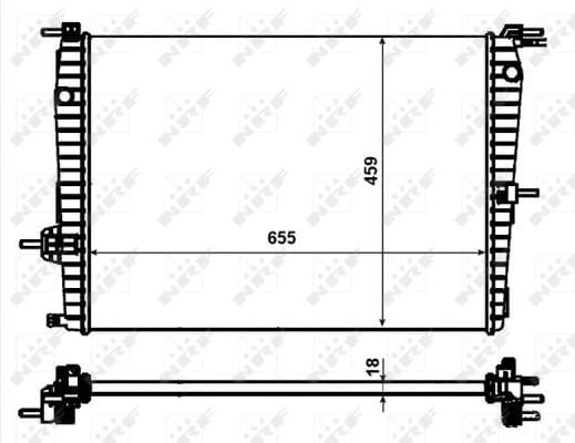 NRF 53011 Su Radyatörü 214100067R uygun fiyat hızlı kargo
