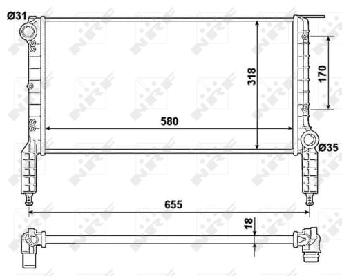 NRF 53788 Su Radyatörü 46749000 uygun fiyat hızlı kargo