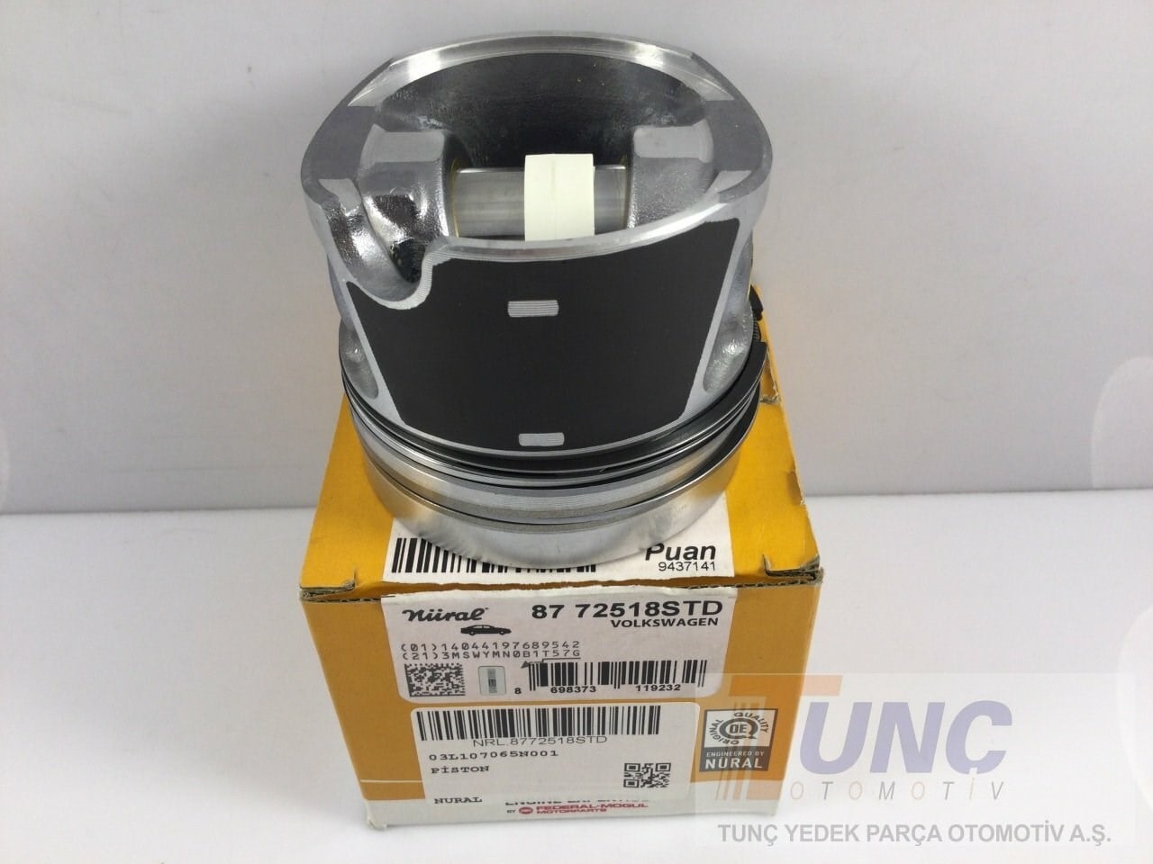 NURAL 8772518STD Piston Segman 03L107065N001 uygun fiyat hızlı kargo