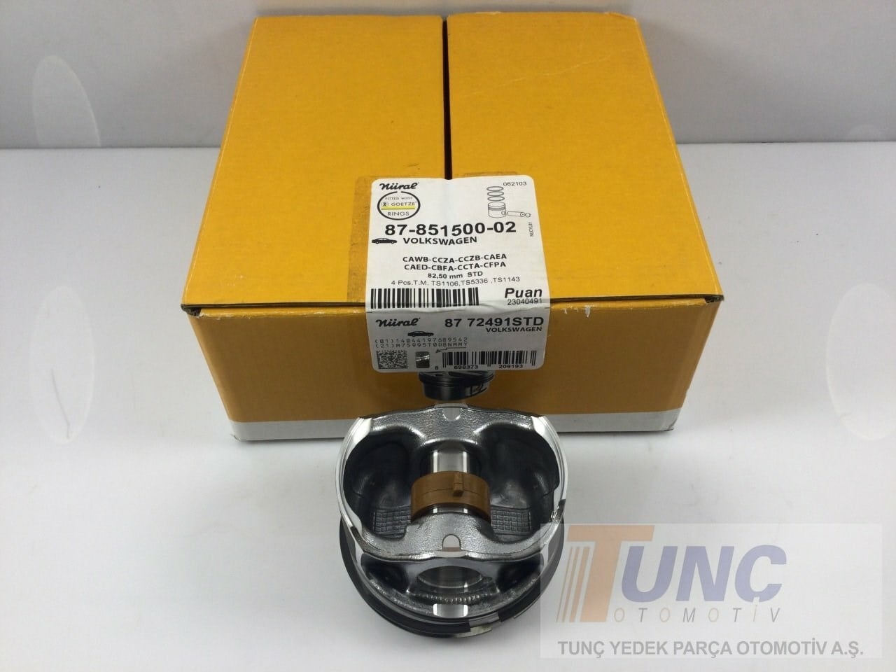 NURAL 8772491STD Piston Segman 06H107065DM uygun fiyat hızlı kargo