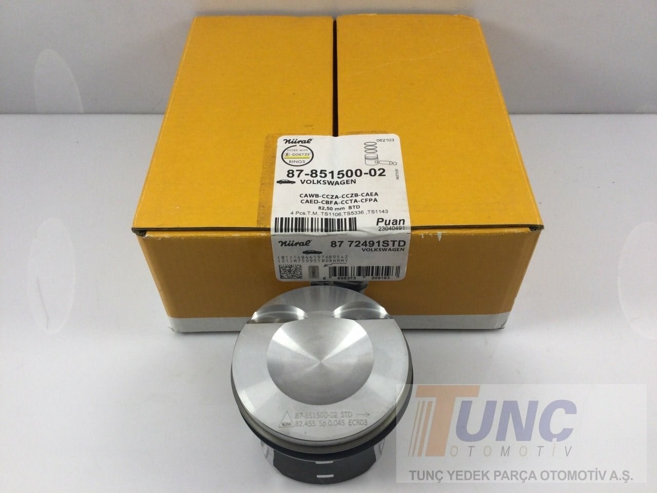NURAL 8772491STD Piston Segman 06H107065DM uygun fiyat hızlı kargo