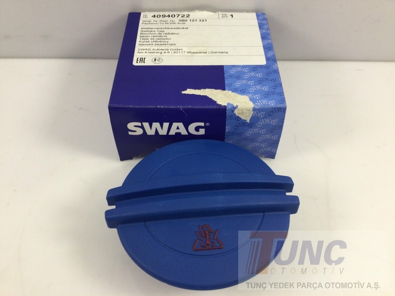 SWAG 40940722 Motor Su Depo Kapağı 3B0121321 uygun fiyat hızlı kargo