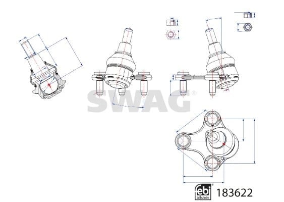 SWAG 33 10 9092 Rotil 5R3407365 uygun fiyat hızlı kargo