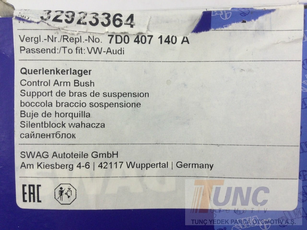 SWAG 32923364 Salıncak Burcu 7D0407140A uygun fiyat hızlı kargo