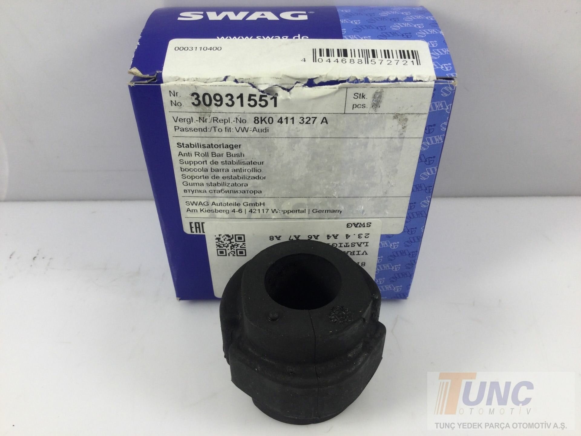 SWAG 30 93 1551 Viraj Demir Lastiği 8K0411327A uygun fiyat hızlı kargo