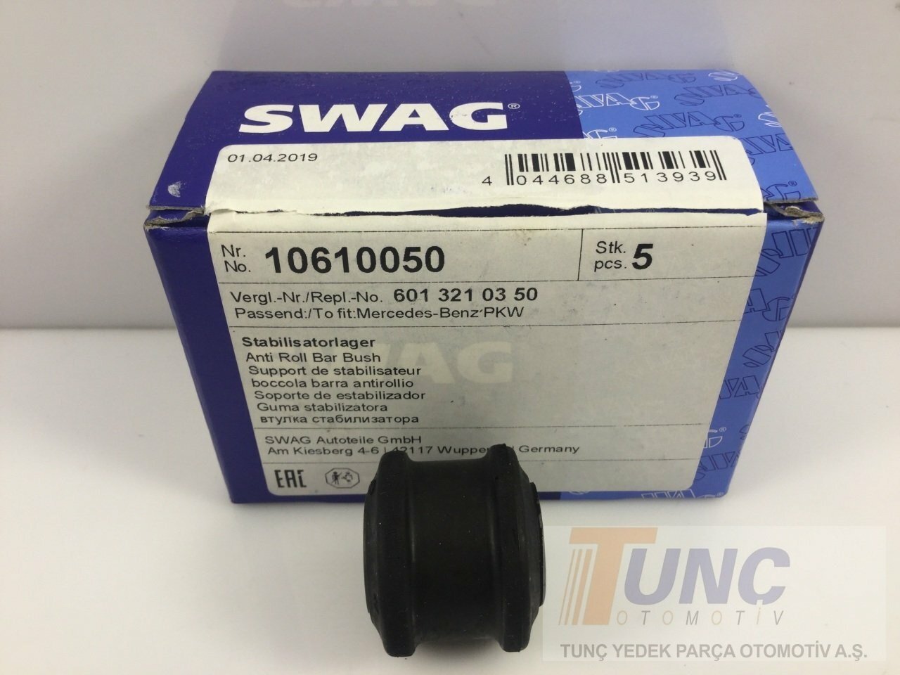 SWAG 10 61 0050 Viraj Demir Lastiği 2D0511413 uygun fiyat hızlı kargo