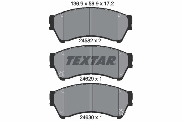 TEXTAR 2458202 Fren Balatası 6U2Z2V001D uygun fiyat hızlı kargo
