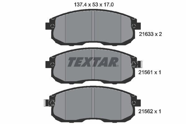 TEXTAR 2156101 Fren Balatası 410600V090 uygun fiyat hızlı kargo