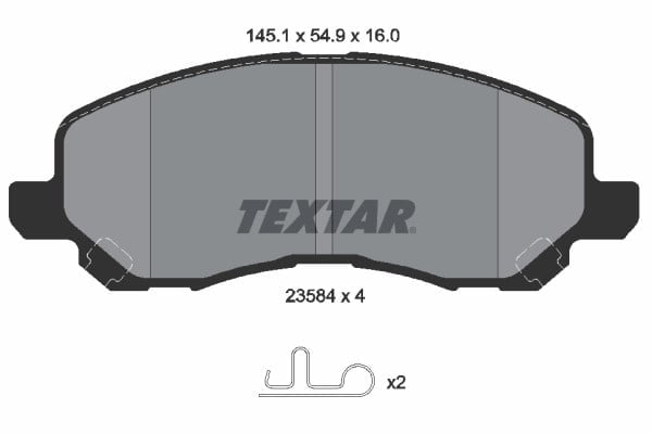 TEXTAR 2358403 Fren Balatası 05191231AA uygun fiyat hızlı kargo