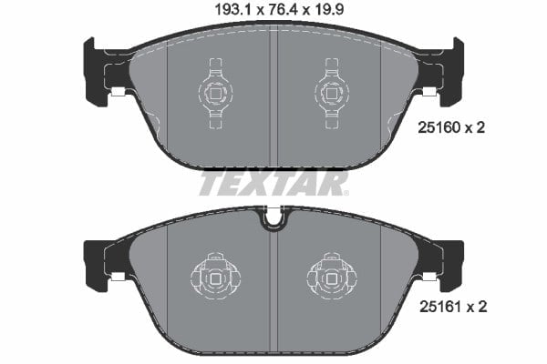 TEXTAR 2516002 Fren Balatası 4H0698151H uygun fiyat hızlı kargo