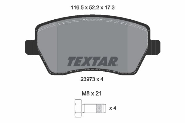 TEXTAR 2397301 Fren Balatası 4106000Q0K uygun fiyat hızlı kargo