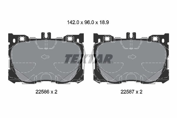 TEXTAR 2258601 Fren Balatası 0004204900 uygun fiyat hızlı kargo