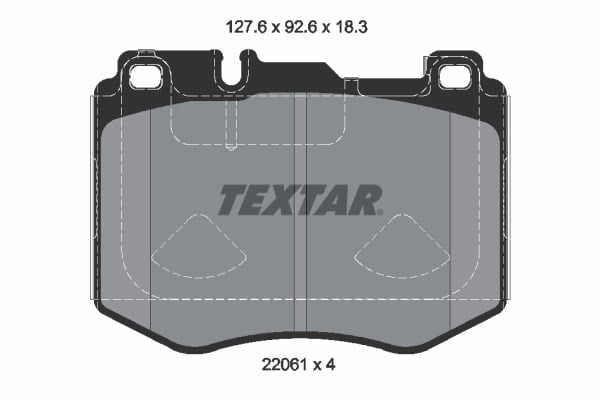 TEXTAR 2206103 Fren Balatası 0004208000 uygun fiyat hızlı kargo