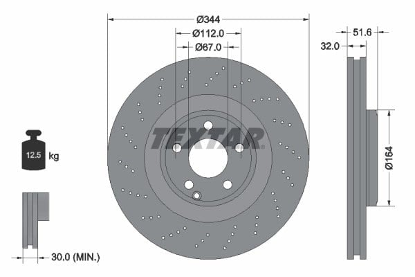 TEXTAR 92289905 Fren Diski 2184210412 uygun fiyat hızlı kargo