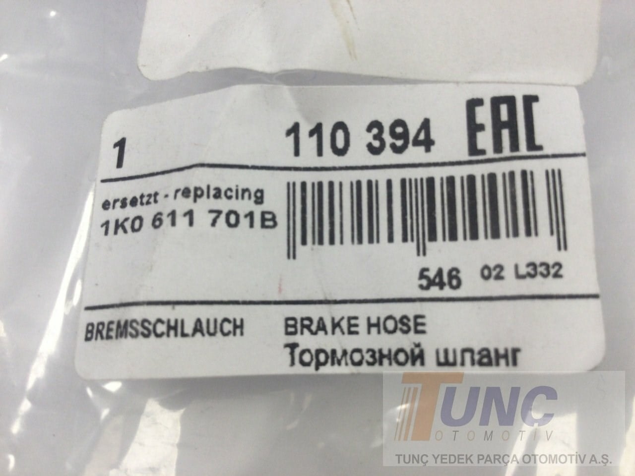 TOPRAN 110394 Fren Hortumu 1K0611701K uygun fiyat hızlı kargo
