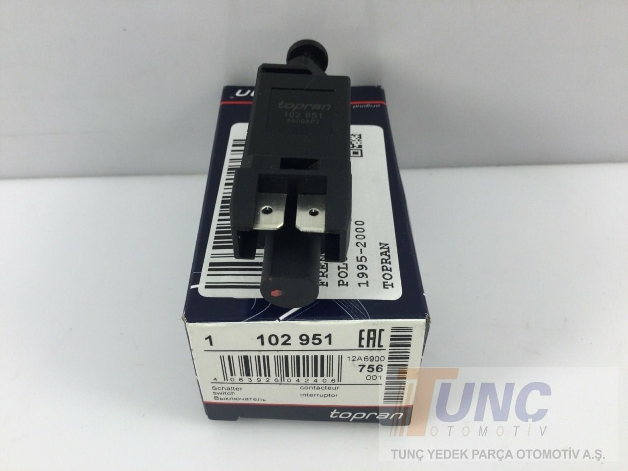 TOPRAN 102951 Fren Pedal Müşürü 191945515B uygun fiyat hızlı kargo