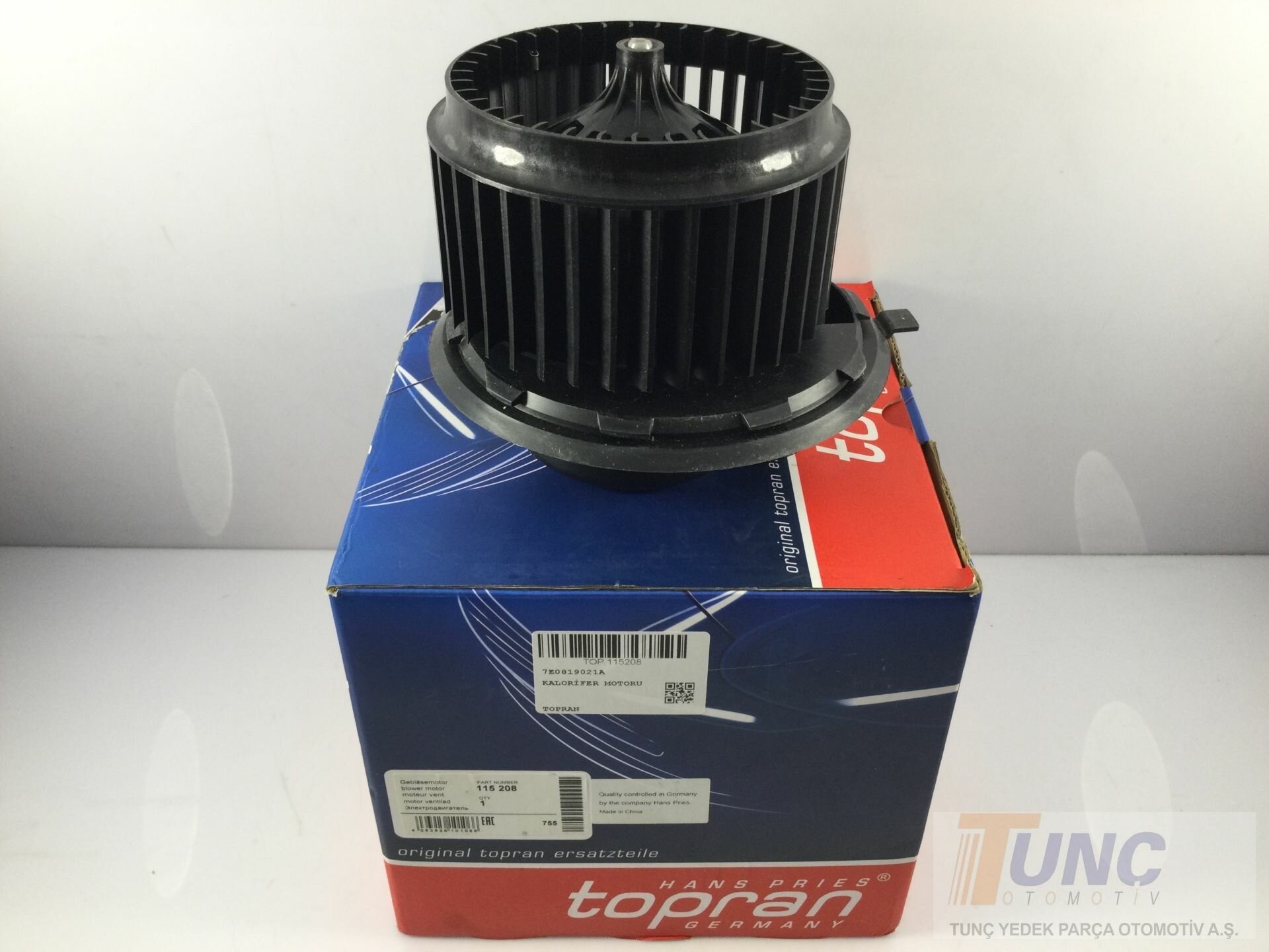 TOPRAN 115 208 Kalorifer Fan Motoru 7E0819021A uygun fiyat hızlı kargo