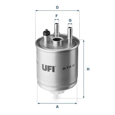 UFI 24 114 00 Yakıt Filtresi 164001137R uygun fiyat hızlı kargo