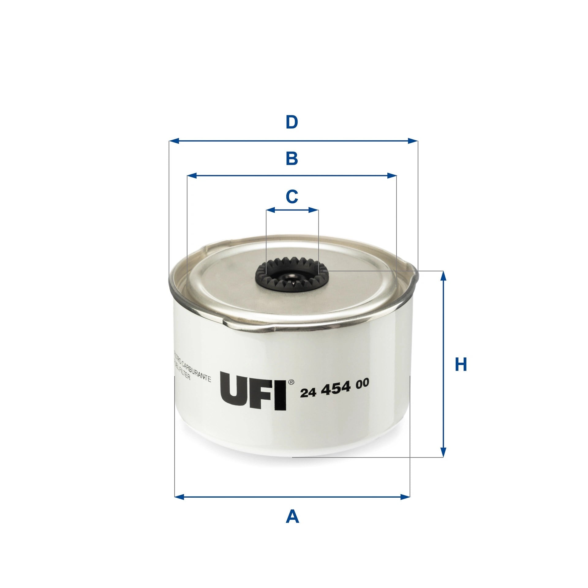 UFI 24 454 00 Yakıt Filtresi 7H32 9C296 AB uygun fiyat hızlı kargo