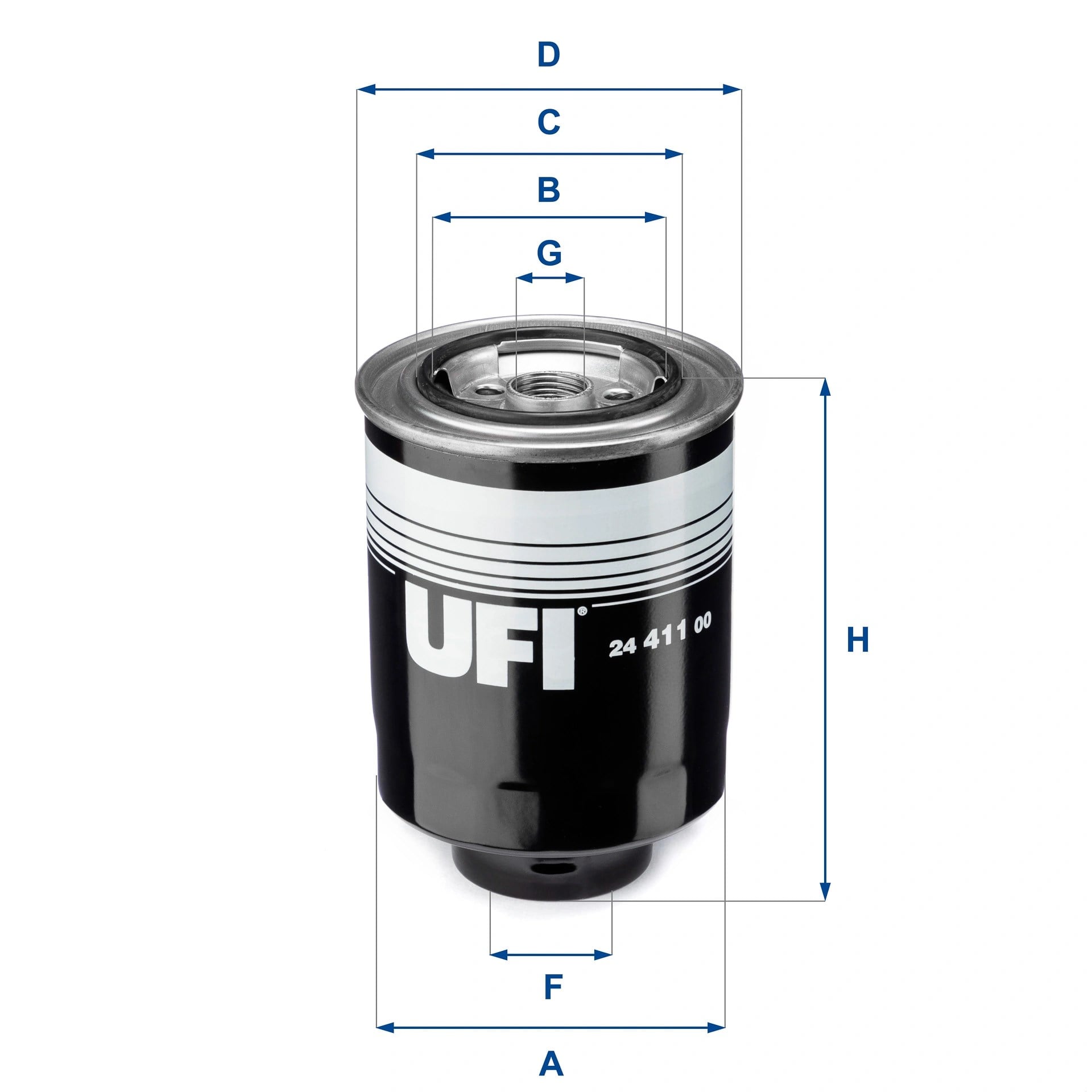 UFI 24 411 00 Yakıt Filtresi 1213456 uygun fiyat hızlı kargo