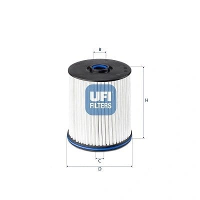 UFI 26 E2X 02 Yakıt Filtresi 23153963 uygun fiyat hızlı kargo