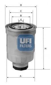 UFI 24 446 01 Yakıt Filtresi 16403 JR00A uygun fiyat hızlı kargo