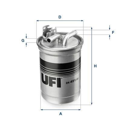 UFI 24 451 00 Yakıt Filtresi 8E0127401 uygun fiyat hızlı kargo