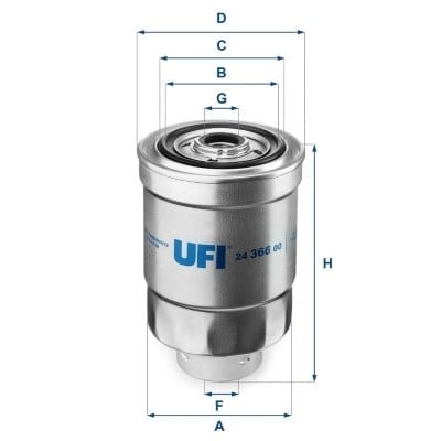 UFI 2436600 Yakıt Filtresi 0997501 uygun fiyat hızlı kargo