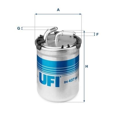 UFI 24 437 00 Yakıt Filtresi 6Q0127401F uygun fiyat hızlı kargo