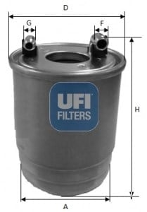 UFI 2411200 Yakıt Filtresi 6420902252 uygun fiyat hızlı kargo