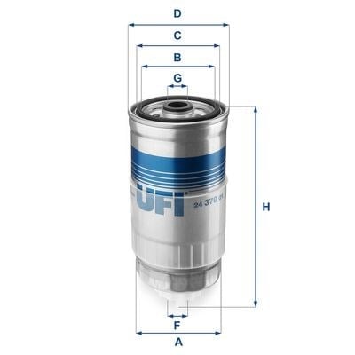 UFI 2437901 Yakıt Filtresi 028127435A uygun fiyat hızlı kargo